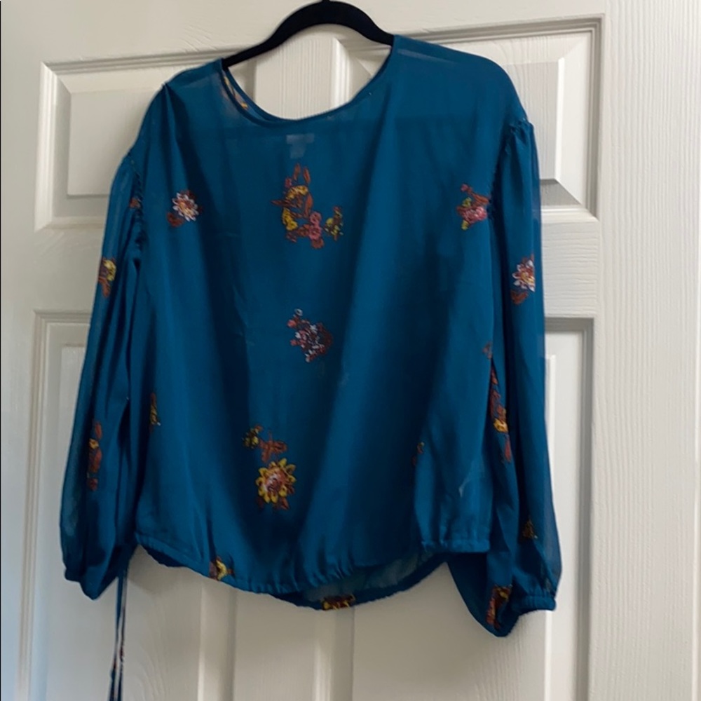 Teal blouse